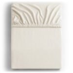 Medvilnės paklodė su guma „Cream“