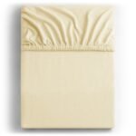 Medvilnės paklodė su guma „Cream“