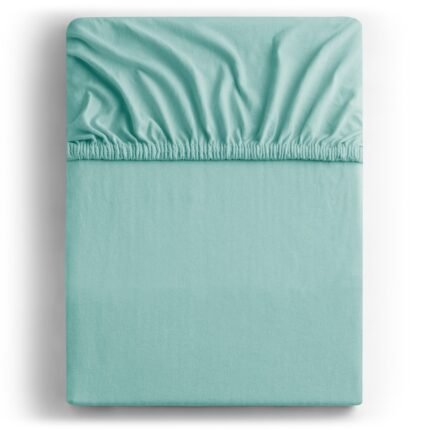 Medvilnės paklodė su guma „Light Turquoise“